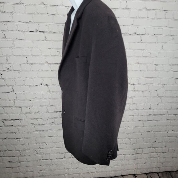 Michael Kors Black 100% Camel Hair 2 Button Blazer Sport Coat Size 46R - Picture 13 of 14